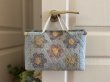 Photo1: Floral Hexagon Bag in Bag Organizer | 2-Way (1)