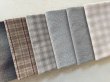 Photo3: Yarn Dyed Fabric - Set of 10 Cuts (26-5-6) #1 (3)