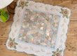 Photo1: Triangle Quilt with 3D Flowers  (1)