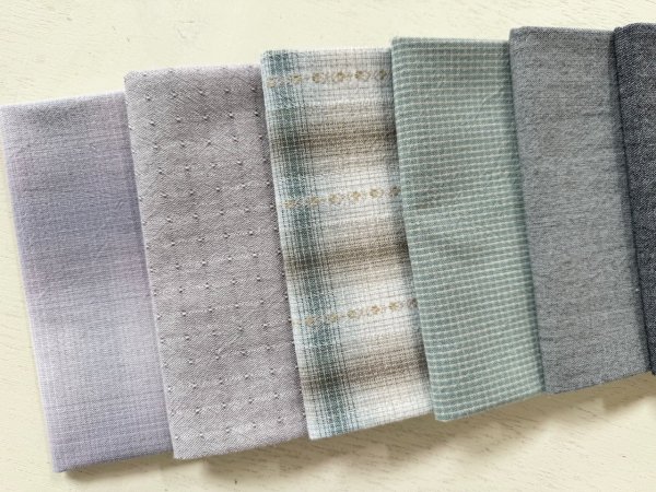 Photo2: Yarn Dyed Fabric - Set of 10 Cuts (26-5-19)  (2)