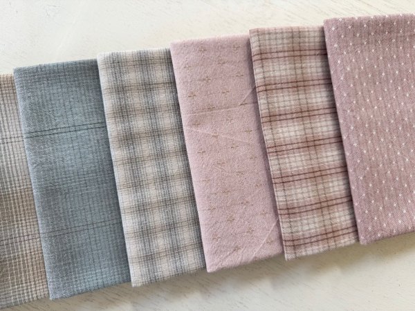 Photo3: Yarn Dyed Fabric - Set of 10 Cuts (26-6-13)  (3)