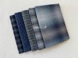 Photo1: Yarn Dyed Fabric - Set of 5 Cuts (26-6-17) Blue (1)