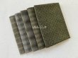 Photo1: Yarn Dyed Fabric - Set of 5 Cuts (26-6-17) Green (1)