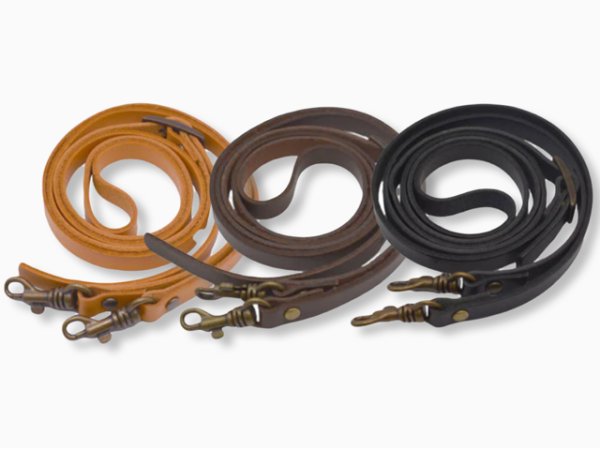 Photo1: Adjustable Leather Strap  (1)