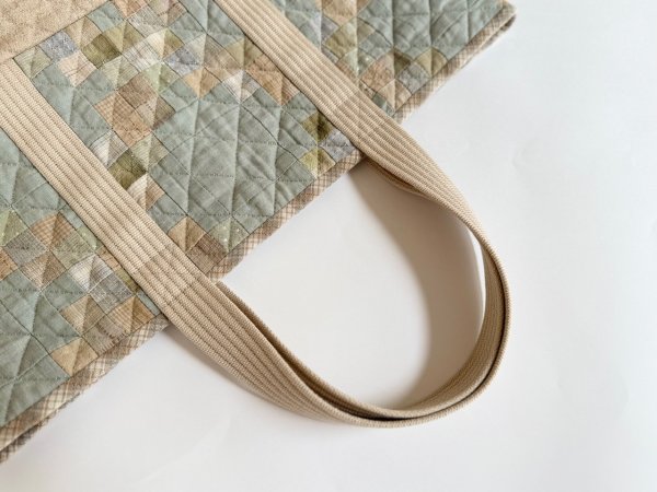 Photo4: Irish Chain Lesson Tote Bag  (4)