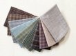 Photo1: Yarn Dyed Fabric - Set of 10 Cuts (26–7-26)  (1)