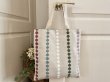 Photo1: Circle Embroidered Tote Bag (1)