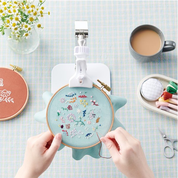 Photo11: [Pre-Order] Clover Embroidery Hoop Stand (11)