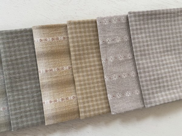 Photo3: Yarn Dyed Fabric - Set of 10 Cuts (26–8-16)  (3)