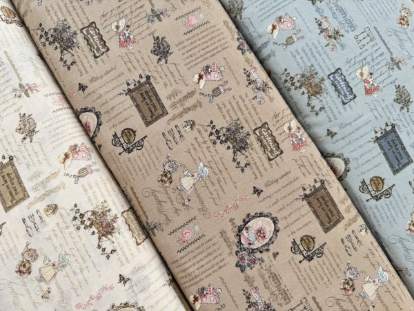Photo4: Sunbonnet Sue Printed Fabric (4)