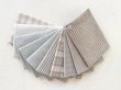 Photo1: Yarn Dyed Fabric - Set of 10 Cuts (26–9-25) Ivory (1)