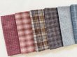 Photo2: Yarn Dyed Fabric - Set of 10 Cuts (26–9-25) Mix (2)