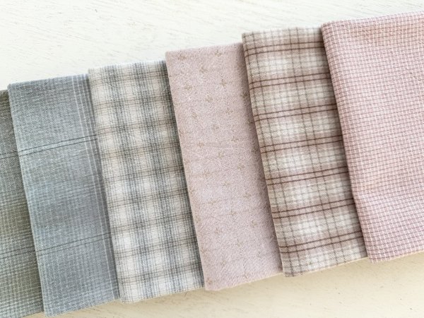 Photo3: Yarn Dyed Fabric - Set of 10 Cuts (26–10-23)  (3)