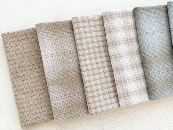 Photo2: Yarn Dyed Fabric - Set of 10 Cuts (26–10-23)  (2)