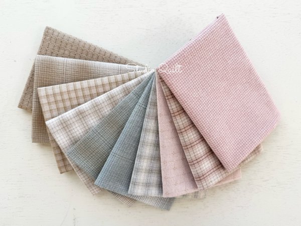 Photo1: Yarn Dyed Fabric - Set of 10 Cuts (26–10-23)  (1)