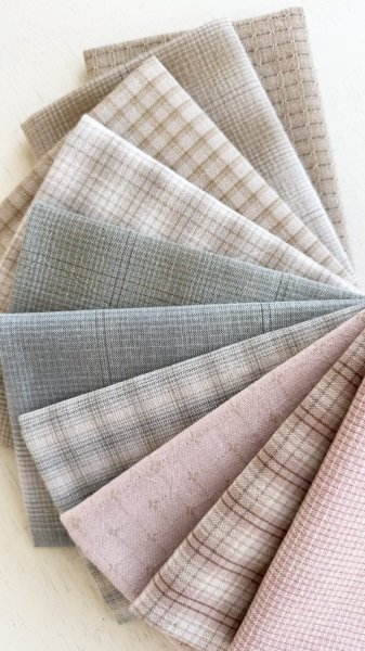 Photo4: Yarn Dyed Fabric - Set of 10 Cuts (26–10-23)  (4)