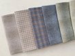Photo2: Yarn Dyed Fabric - Set of 10 Cuts (26–10-27)  (2)