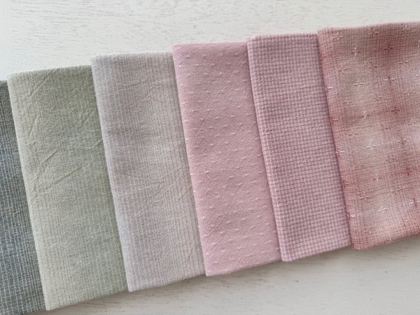 Photo3: Yarn Dyed Fabric - Set of 10 Cuts (26–10-27)  (3)