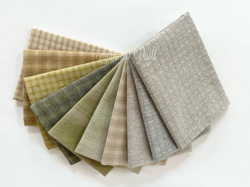 Yarn Dyed Fabric - Set of 10 Cuts (24-4-14) #1